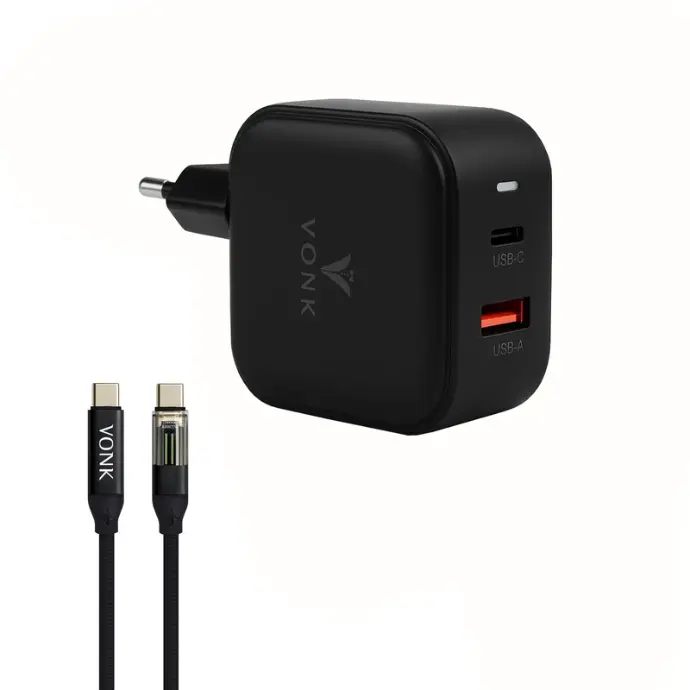شارژر دیواری VONK CA-45 45W with USB-C Cable
