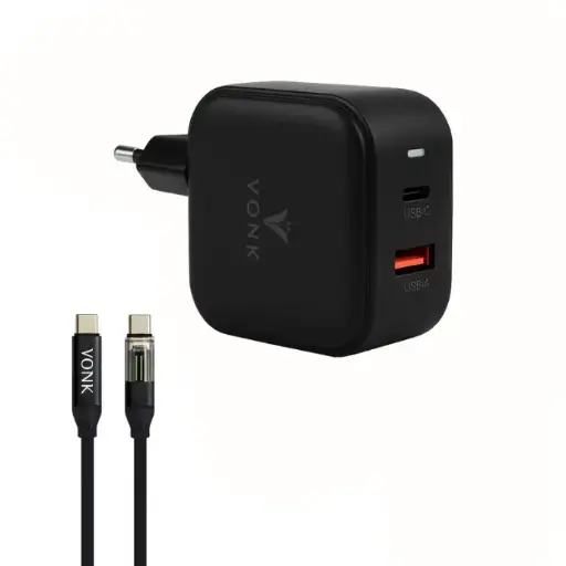 VONK CA-45 45W Wall Charger with USB-C Cable