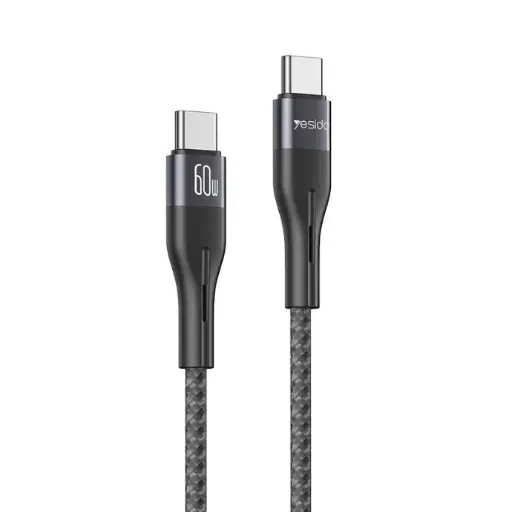 کابل Yesido CA156 60W Dual USB-C to USB-C (1m)