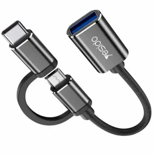 آداپتور Yesido GS02 Micro-USB/USB-C to USB 3.0